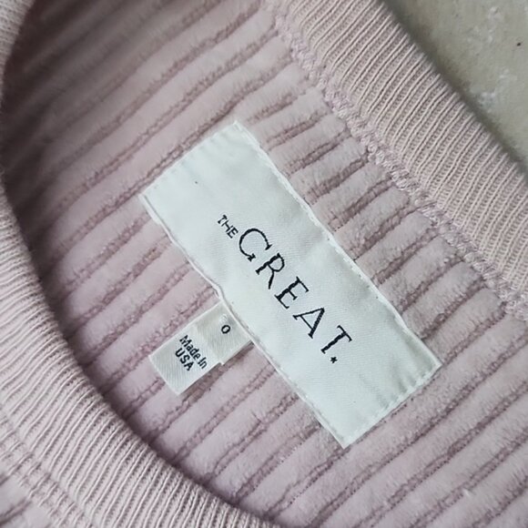 THE GREAT. Soft Pink Ribbed Set Size 0 - Picture 13 of 15